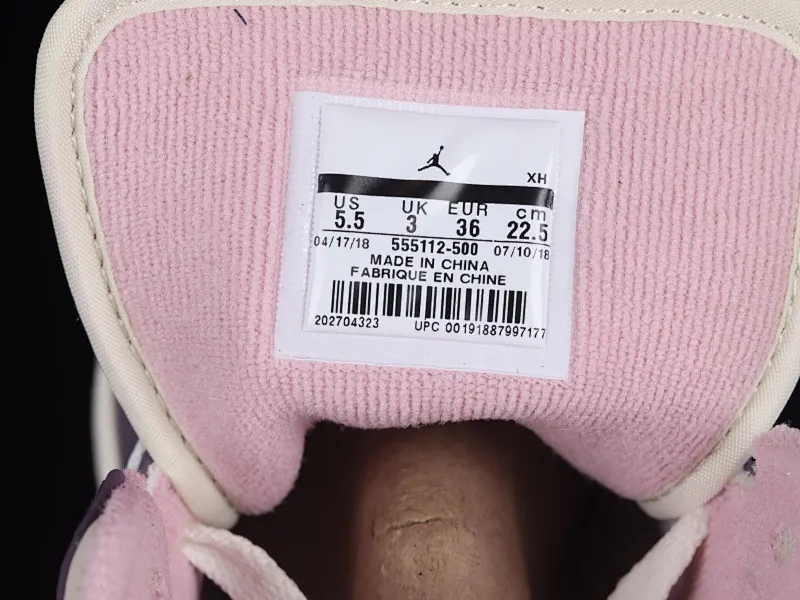 All Categories Air Jordan Jordan Series Basketball Shoes Air Jordan 1 Mid Air Jordan 1 Mid GS "Pro Purple" AJ1 Joe 1 White Purple Pink China Basketball Shoes 555112-500
